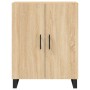 Aparador alto madera contrachapada color roble 69,5x34x180 cm de vidaXL, Aparadores - Ref: Foro24-3198236, Precio: 171,41 €, ...
