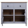 Aparador de madera maciza pino estilo Panamá gris 93x40x80 cm de vidaXL, Aparadores - Ref: Foro24-282698, Precio: 161,54 €, D...