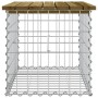 Banco jardín diseño gaviones madera pino impregnada 63x44x42 cm de vidaXL, Bancos de jardín - Ref: Foro24-834355, Precio: 47,...