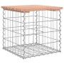 Banco jardín diseño gaviones madera abeto Douglas 43x44x42 cm de vidaXL, Bancos de jardín - Ref: Foro24-834336, Precio: 29,83...
