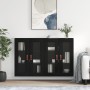 Armarios de pared 2 uds madera de ingeniería negro de vidaXL, Aparadores - Ref: Foro24-3197914, Precio: 168,63 €, Descuento: %