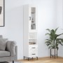 Aparador alto madera contrachapada blanco 34,5x34x180 cm de vidaXL, Aparadores - Ref: Foro24-3199297, Precio: 118,28 €, Descu...