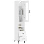 Aparador alto madera contrachapada blanco 34,5x34x180 cm de vidaXL, Aparadores - Ref: Foro24-3199297, Precio: 118,28 €, Descu...