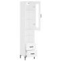 Aparador alto madera contrachapada blanco 34,5x34x180 cm de vidaXL, Aparadores - Ref: Foro24-3199297, Precio: 118,28 €, Descu...
