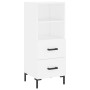 Aparador alto madera contrachapada blanco 34,5x34x180 cm de vidaXL, Aparadores - Ref: Foro24-3199297, Precio: 118,28 €, Descu...
