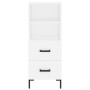 Aparador alto madera contrachapada blanco 34,5x34x180 cm de vidaXL, Aparadores - Ref: Foro24-3199297, Precio: 118,28 €, Descu...