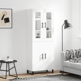 Aparador alto madera contrachapada blanco 69,5x34x180 cm de vidaXL, Aparadores - Ref: Foro24-3198233, Precio: 166,04 €, Descu...