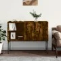 Aparador de madera de ingeniería roble ahumado 100x40x79,5 cm de vidaXL, Aparadores - Ref: Foro24-831820, Precio: 74,49 €, De...