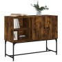 Aparador de madera de ingeniería roble ahumado 100x40x79,5 cm de vidaXL, Aparadores - Ref: Foro24-831820, Precio: 75,38 €, De...