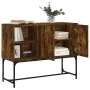 Aparador de madera de ingeniería roble ahumado 100x40x79,5 cm de vidaXL, Aparadores - Ref: Foro24-831820, Precio: 74,49 €, De...