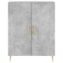 Aparador alto madera contrachapada gris hormigón 69,5x34x180 cm de vidaXL, Aparadores - Ref: Foro24-3189241, Precio: 118,54 €...