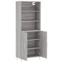Aparador alto madera contrachapada gris sonoma 69,5x34x180 cm de vidaXL, Aparadores - Ref: Foro24-3189243, Precio: 134,54 €, ...
