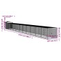 Jaula gallinas con corral acero galvanizado gris 117x1221x123cm de vidaXL, Jaulas y habitáculos para animales pequeños - Ref:...