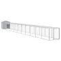 Gallinero y corral acero galvanizado gris claro 117x1221x123 cm de vidaXL, Jaulas y habitáculos para animales pequeños - Ref:...