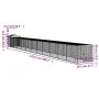Gallinero y corral acero galvanizado gris claro 117x1221x123 cm de vidaXL, Jaulas y habitáculos para animales pequeños - Ref:...