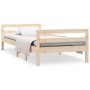 Estructura de cama madera maciza de pino 75x190 cm de vidaXL, Camas y somieres - Ref: Foro24-821639, Precio: 98,97 €, Descuen...