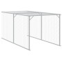 Gallinero con corral acero galvanizado gris claro 117x405x123cm de vidaXL, Jaulas y habitáculos para animales pequeños - Ref:...