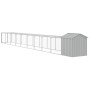 Gallinero y corral acero galvanizado gris claro 117x1017x123 cm de vidaXL, Jaulas y habitáculos para animales pequeños - Ref:...