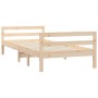 Estructura de cama madera maciza de pino 75x190 cm de vidaXL, Camas y somieres - Ref: Foro24-821639, Precio: 98,97 €, Descuen...