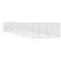 Perrera de exterior acero galvanizado plateado 4x16x2 m de vidaXL, Casetas y cercados para perros - Ref: Foro24-3190458, Prec...