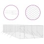 Perrera de exterior acero galvanizado plateado 4x12x2 m de vidaXL, Casetas y cercados para perros - Ref: Foro24-3190457, Prec...