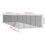 Perrera de exterior acero galvanizado plateado 4x12x2 m de vidaXL, Casetas y cercados para perros - Ref: Foro24-3190457, Prec...