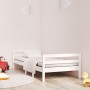 Estructura de cama madera maciza de pino blanco 75x190 cm de vidaXL, Camas y somieres - Ref: Foro24-821640, Precio: 122,40 €,...