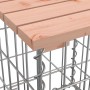 Banco jardín diseño gaviones madera abeto Douglas 244x71x65,5cm de vidaXL, Bancos de jardín - Ref: Foro24-3196240, Precio: 26...