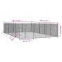 Perrera de exterior acero galvanizado plateado 6x10x2 m de vidaXL, Casetas y cercados para perros - Ref: Foro24-3190461, Prec...