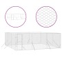 Perrera de exterior acero galvanizado plateado 6x6x2 m de vidaXL, Casetas y cercados para perros - Ref: Foro24-3190460, Preci...