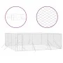 Perrera de exterior acero galvanizado plateado 6x6x2 m de vidaXL, Casetas y cercados para perros - Ref: Foro24-3190460, Preci...