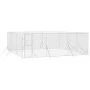 Perrera de exterior acero galvanizado plateado 6x6x2 m de vidaXL, Casetas y cercados para perros - Ref: Foro24-3190460, Preci...