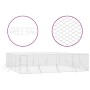 Perrera de exterior acero galvanizado plateado 8x8x2 m de vidaXL, Casetas y cercados para perros - Ref: Foro24-3190464, Preci...