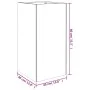 Jardinera de acero corten 40x40x80 cm de vidaXL, Maceteros y jardineras - Ref: Foro24-824524, Precio: 101,71 €, Descuento: %