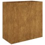 Jardinera de acero corten 80x40x80 cm de vidaXL, Maceteros y jardineras - Ref: Foro24-824525, Precio: 122,03 €, Descuento: %