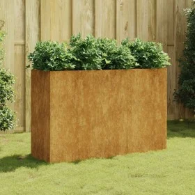Jardinera acero corten 120x40x80 cm de vidaXL, Maceteros y jardineras - Ref: Foro24-824526, Precio: 149,57 €, Descuento: %