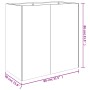Jardinera de acero corten 80x40x80 cm de vidaXL, Maceteros y jardineras - Ref: Foro24-824525, Precio: 122,03 €, Descuento: %