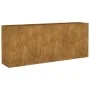 Jardinera acero corten 200x40x80 cm de vidaXL, Maceteros y jardineras - Ref: Foro24-824527, Precio: 210,79 €, Descuento: %