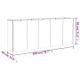 Jardinera acero corten 200x40x80 cm de vidaXL, Maceteros y jardineras - Ref: Foro24-824527, Precio: 210,79 €, Descuento: %