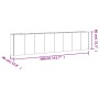 Jardinera acero corten 360x40x80 cm de vidaXL, Maceteros y jardineras - Ref: Foro24-824529, Precio: 392,65 €, Descuento: %