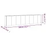 Jardinera acero corten 360x40x80 cm de vidaXL, Maceteros y jardineras - Ref: Foro24-824529, Precio: 447,17 €, Descuento: %
