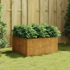 Jardinera de acero corten 80x80x40 cm de vidaXL, Maceteros y jardineras - Ref: Foro24-824531, Precio: 99,04 €, Descuento: %