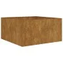 Jardinera de acero corten 80x80x40 cm de vidaXL, Maceteros y jardineras - Ref: Foro24-824531, Precio: 99,04 €, Descuento: %