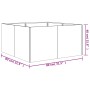 Jardinera de acero corten 80x80x40 cm de vidaXL, Maceteros y jardineras - Ref: Foro24-824531, Precio: 106,94 €, Descuento: %