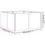 Jardinera de acero corten 80x80x40 cm de vidaXL, Maceteros y jardineras - Ref: Foro24-824531, Precio: 99,04 €, Descuento: %