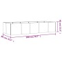 Jardinera acero corten 200x80x40 cm de vidaXL, Maceteros y jardineras - Ref: Foro24-824533, Precio: 147,75 €, Descuento: %
