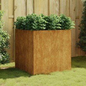 Jardinera de acero corten 80x80x80 cm de vidaXL, Maceteros y jardineras - Ref: Foro24-824537, Precio: 159,65 €, Descuento: %