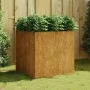 Jardinera de acero corten 80x80x80 cm de vidaXL, Maceteros y jardineras - Ref: Foro24-824537, Precio: 142,83 €, Descuento: %