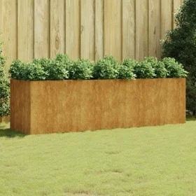 Jardinera acero corten 280x80x80 cm de vidaXL, Maceteros y jardineras - Ref: Foro24-824540, Precio: 304,40 €, Descuento: %