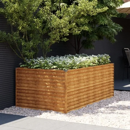 Jardinera de acero corten 196x100x69 cm de vidaXL, Maceteros y jardineras - Ref: Foro24-152003, Precio: 94,17 €, Descuento: %
